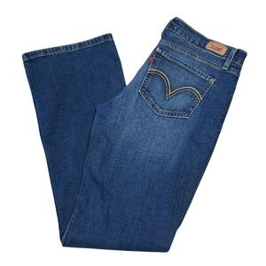 Levis Bootcut Jeans Low Rise Dark Wash Denim Everyday Casual Womens Size 9